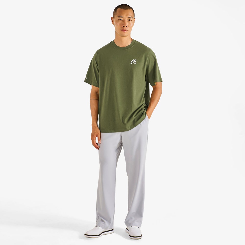 Malbon Golf T-Shirt - Bermuda Tee - Military Green FA26