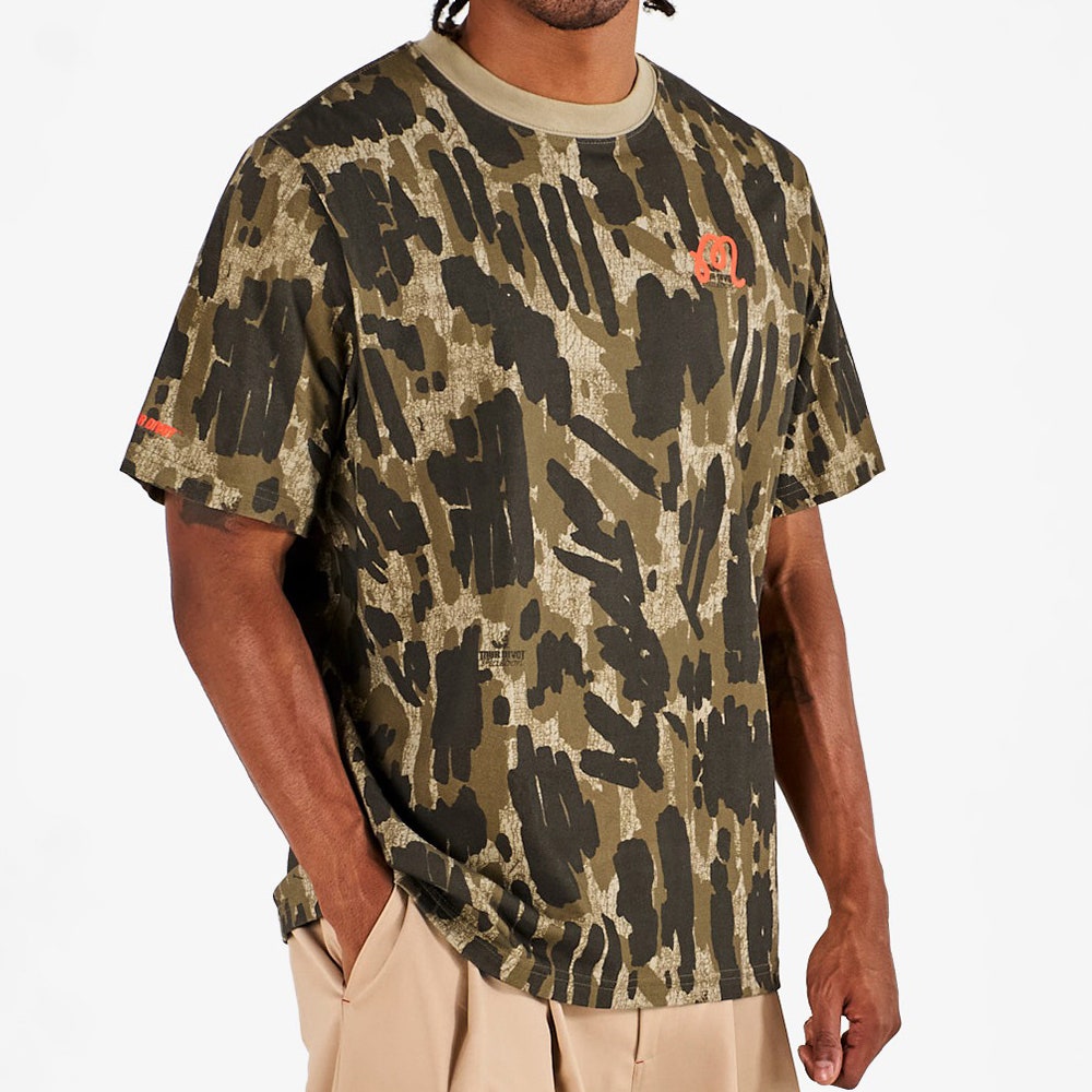 Malbon Golf T-Shirt - Bermuda Tee Tour Divot Camo - Bark Camo SS26