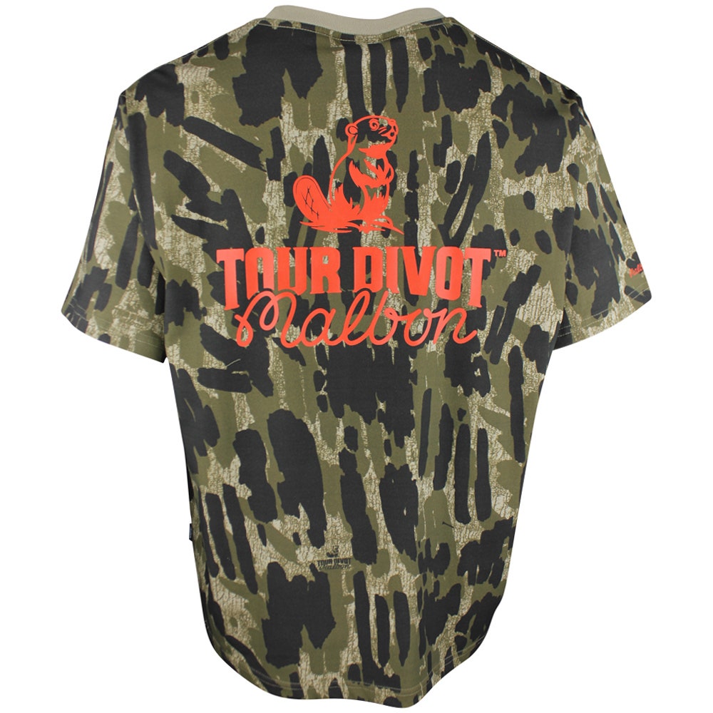 Malbon Golf T-Shirt - Bermuda Tee Tour Divot Camo - Bark Camo SS26