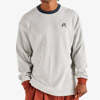 Malbon Golf T-Shirt - Gorse Heritage Tee - Heather Oatmeal FA26
