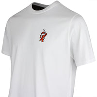 Malbon Golf T-Shirt - Tiger Buckets Bermuda Tee - White SS26