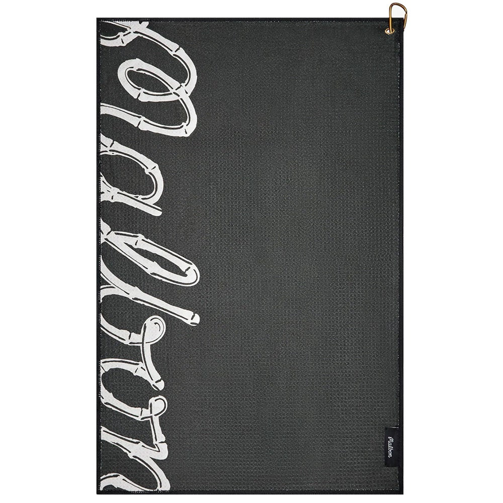 Malbon Golf Towel - Antilles Golf Towel - Dark Olive - Cream SS26