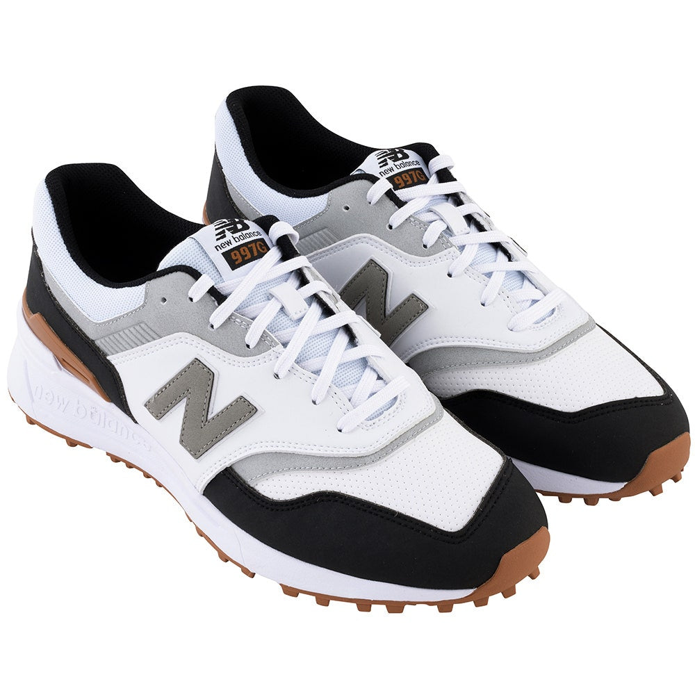 New Balance Golf Shoes - 997 Spiked - White - Black 2026