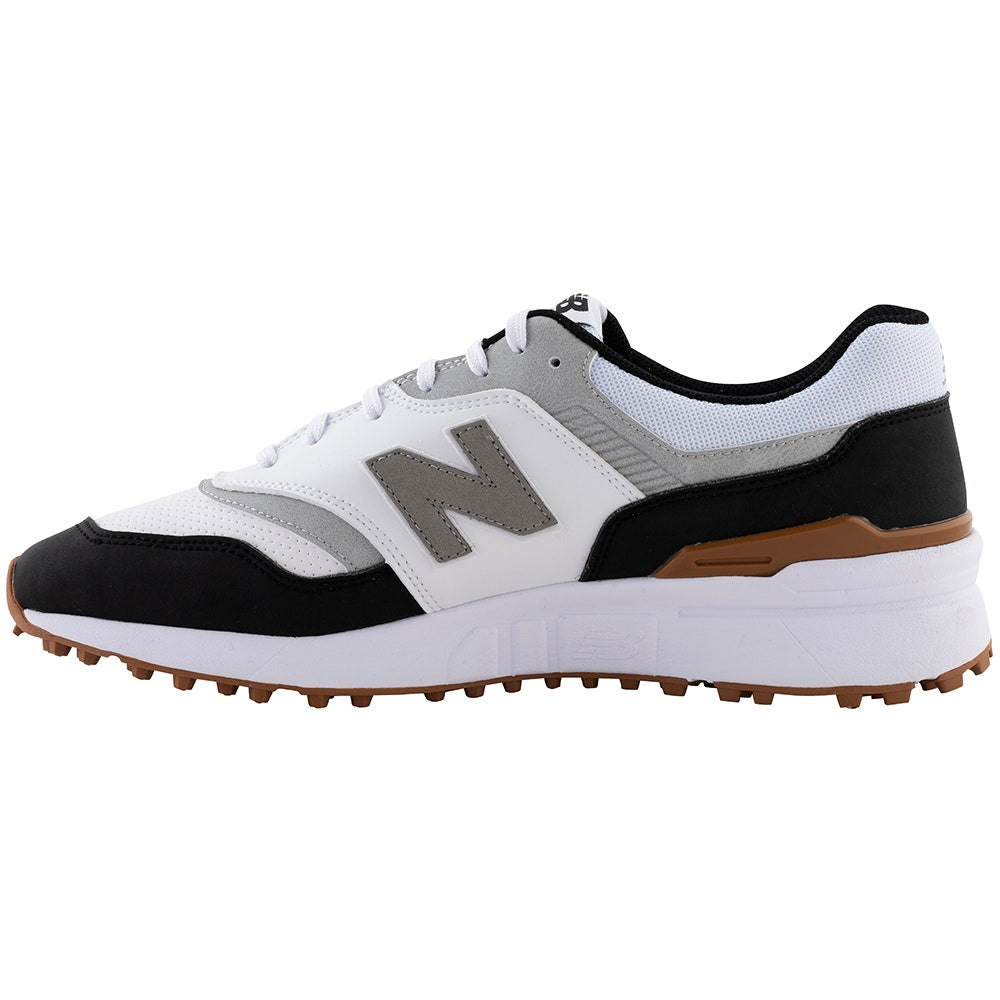 New Balance Golf Shoes - 997 Spiked - White - Black 2026