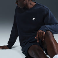 Nike Golf Jumper - NK Club Brushback Crew Neck - Obsidian SP26