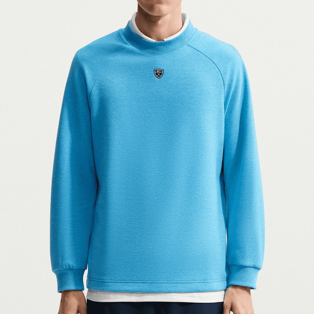 Nike Golf Jumper - NK TF Par 5 Crew Neck - Aurora Blue FA26