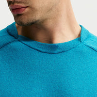 Nike Golf Jumper - NK TP Tour Logo Cashmere Crew - Baltic Blue FA26