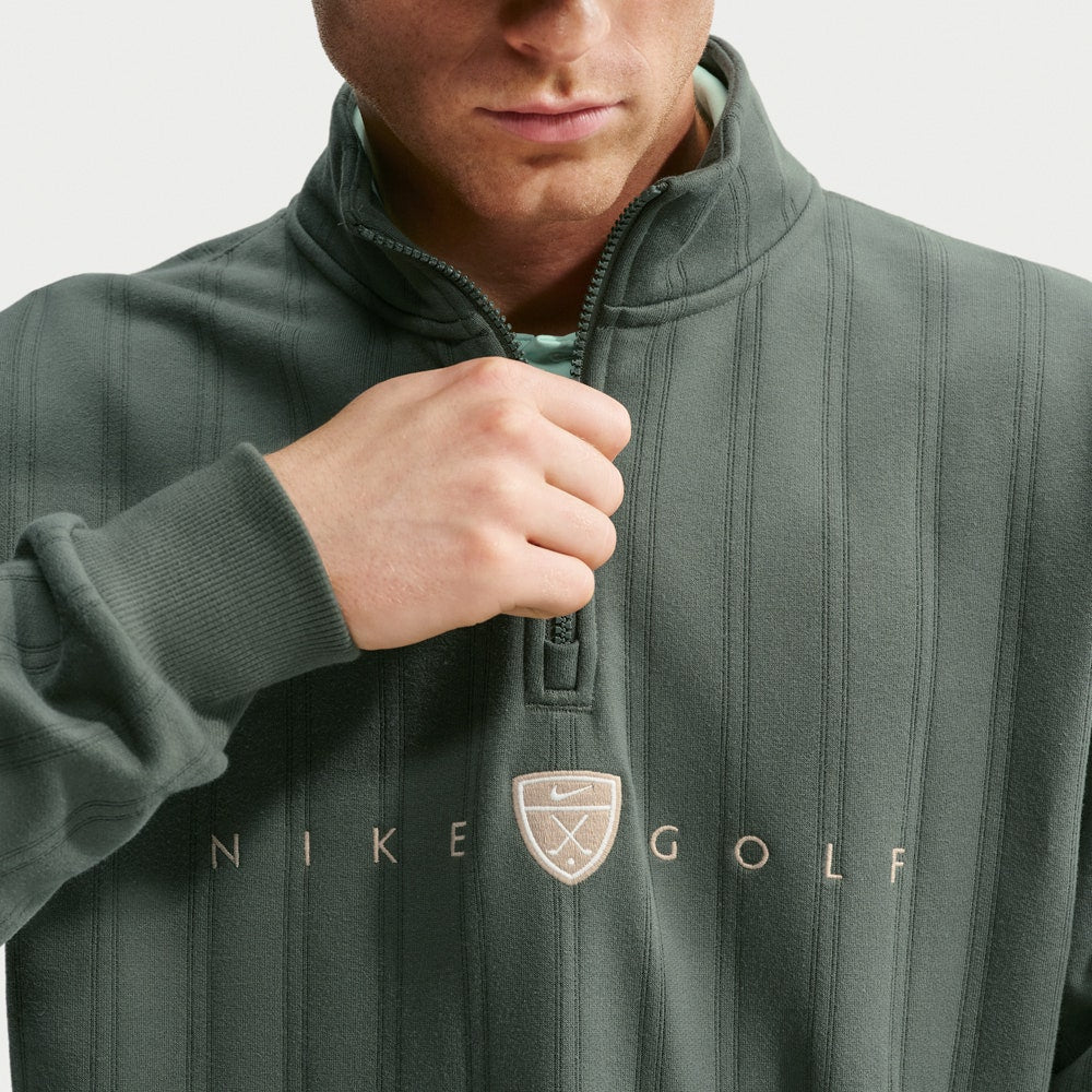 Nike Golf Pullover - NK TF Fairway Fresh HZ - Camo Green FA26