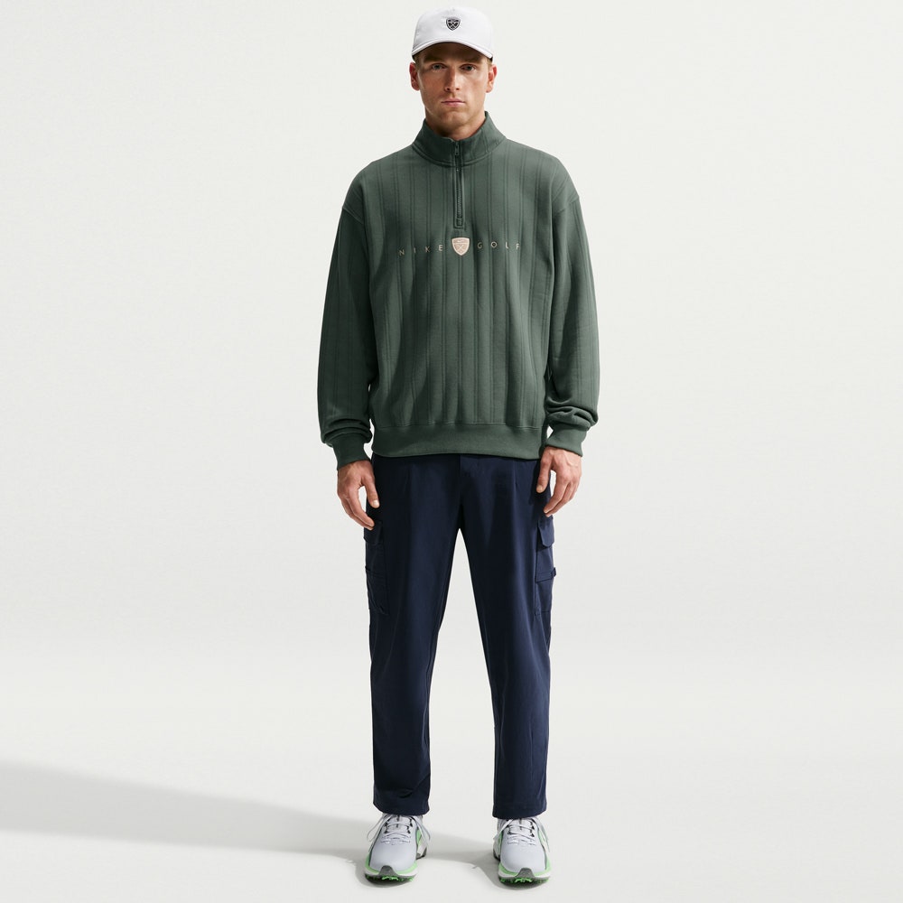 Nike Golf Pullover - NK TF Fairway Fresh HZ - Camo Green FA26