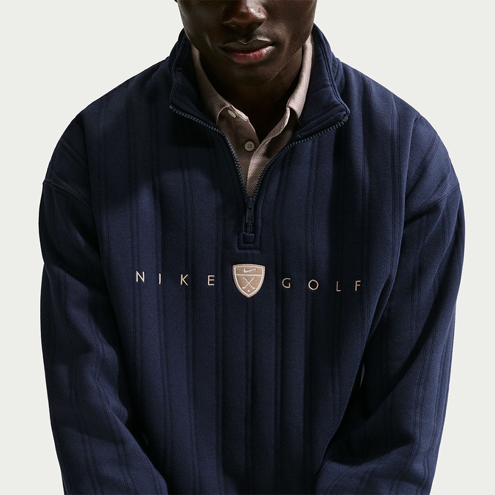 Nike Golf Pullover - NK TF Fairway Fresh HZ - College Navy SP26