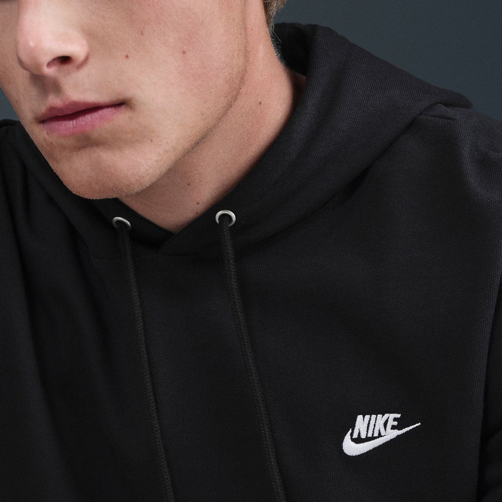 Nike Golf Pullover - NSW Knitted Club Fleece Hoodie - Black FA25