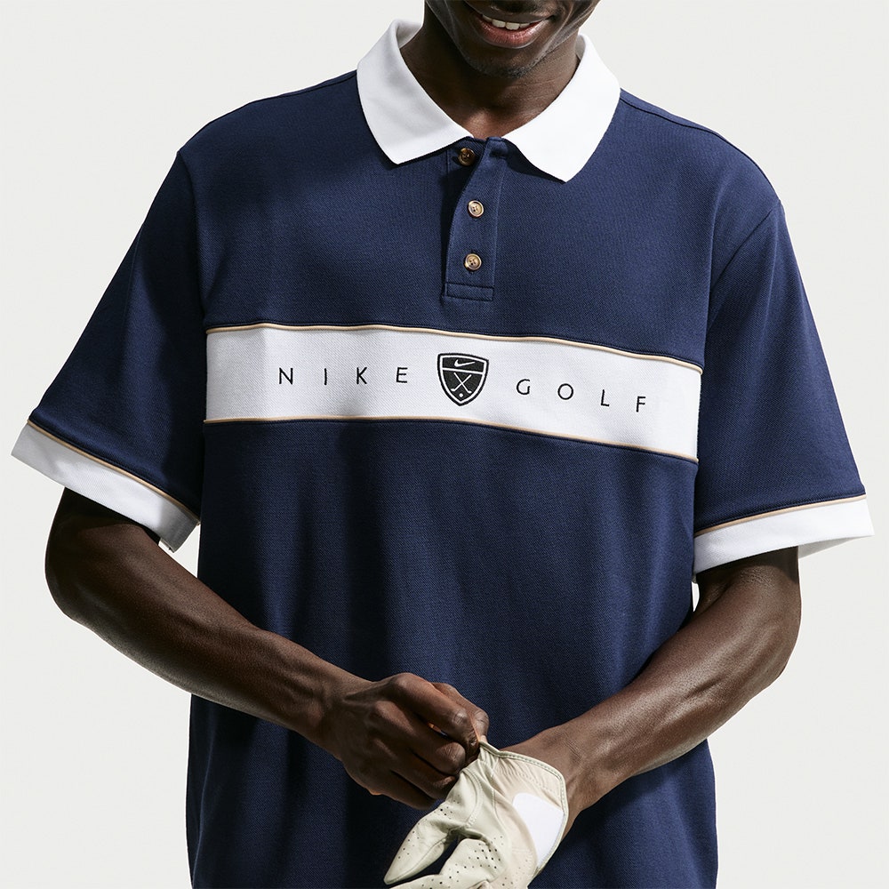 Nike Golf Shirt - NK DF Fairway Fresh Pique Polo - College Navy HO26