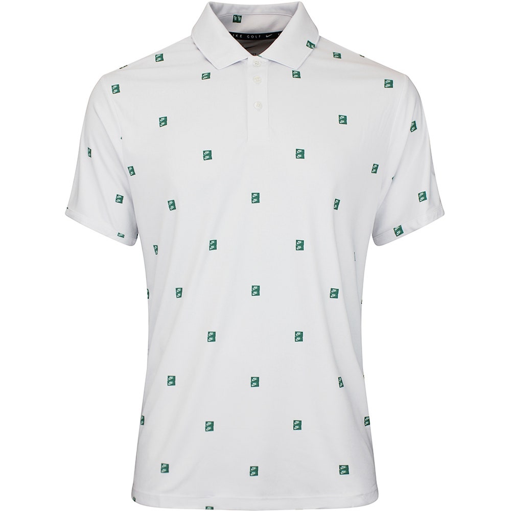 Nike Golf Shirt - NK DF Par 5 Seve Stack Polo - White - Malachite SP26