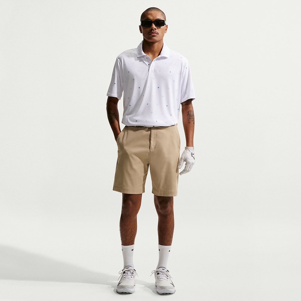 Nike Golf Shirt - NK DF Par 5 Shield Polo - White SP26