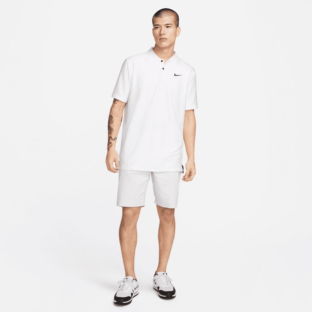 Nike Golf Shirt - NK DF Tour Texture Blade Polo - White SP24