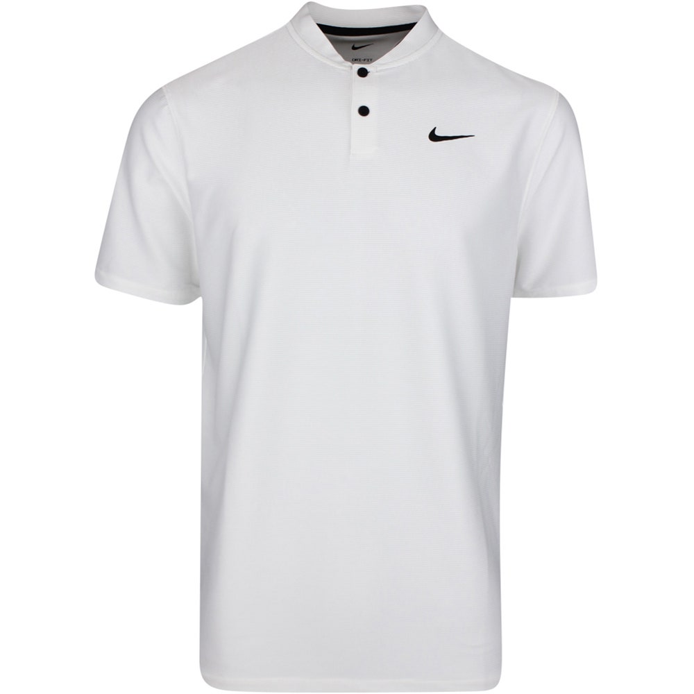 Nike Golf Shirt - NK DF Tour Texture Blade Polo - White SP24