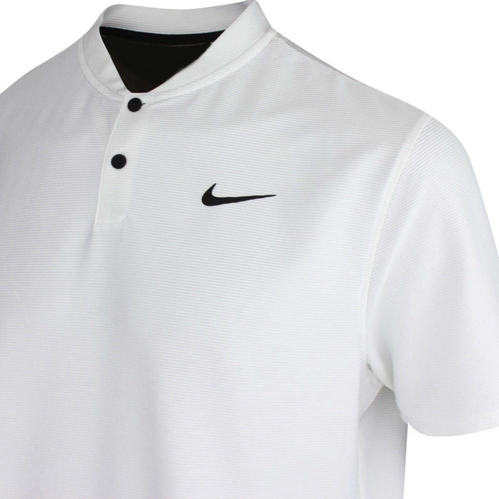Nike Golf Shirt - NK DF Tour Texture Blade Polo - White SP24