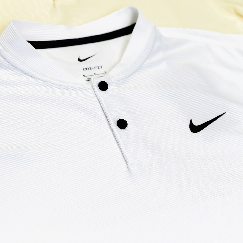 Nike Golf Shirt - NK DF Tour Texture Blade Polo - White SP24
