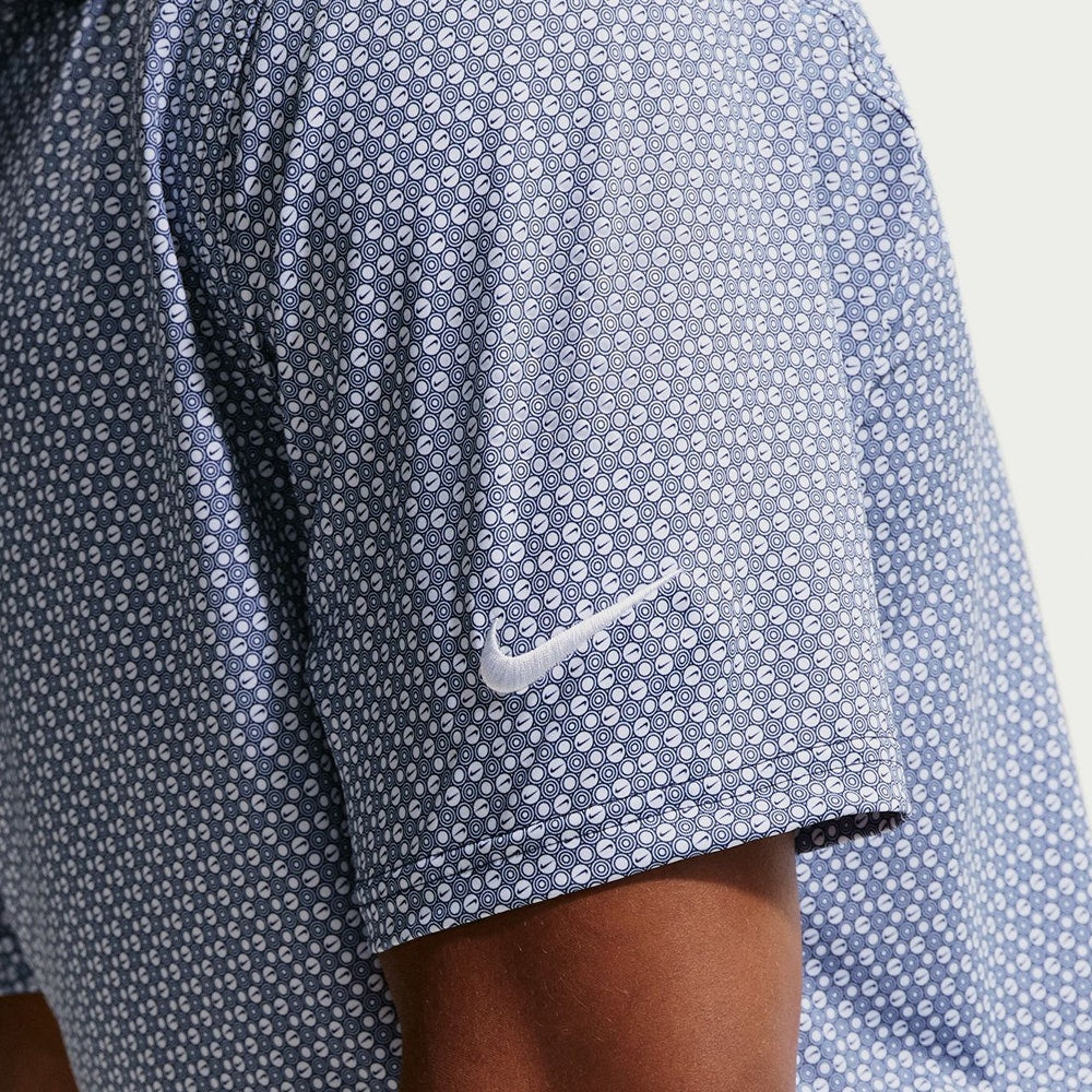Nike Golf Shirt - NK DF Velocity Micro Print Polo - College Navy SU26