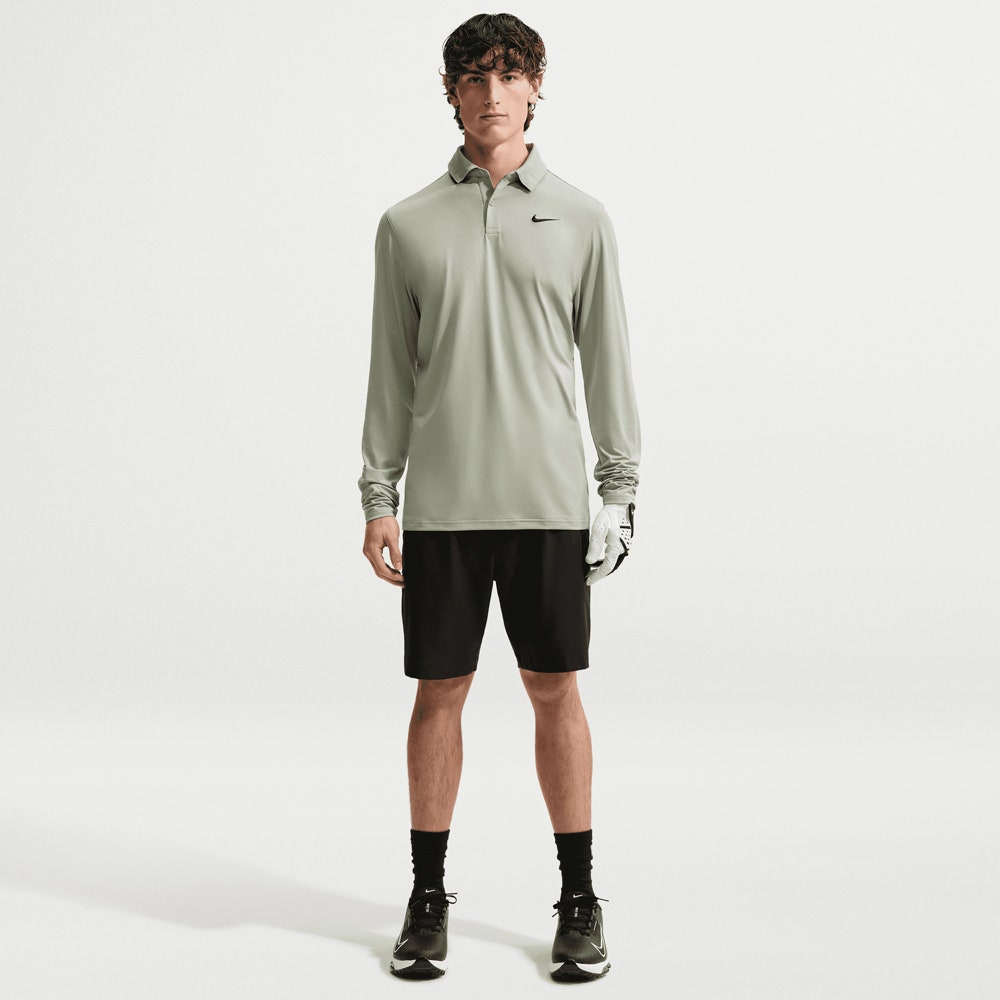 Nike Golf Shirt - NK DF Velocity Solid LS Polo - Jade Horizon FA26