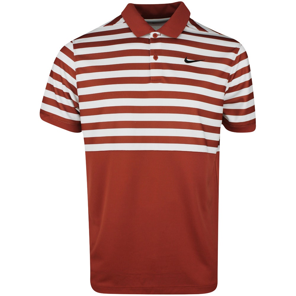Nike Golf Shirt - NK DF Victory+ Block Stripe Polo - Mars Stone SU25