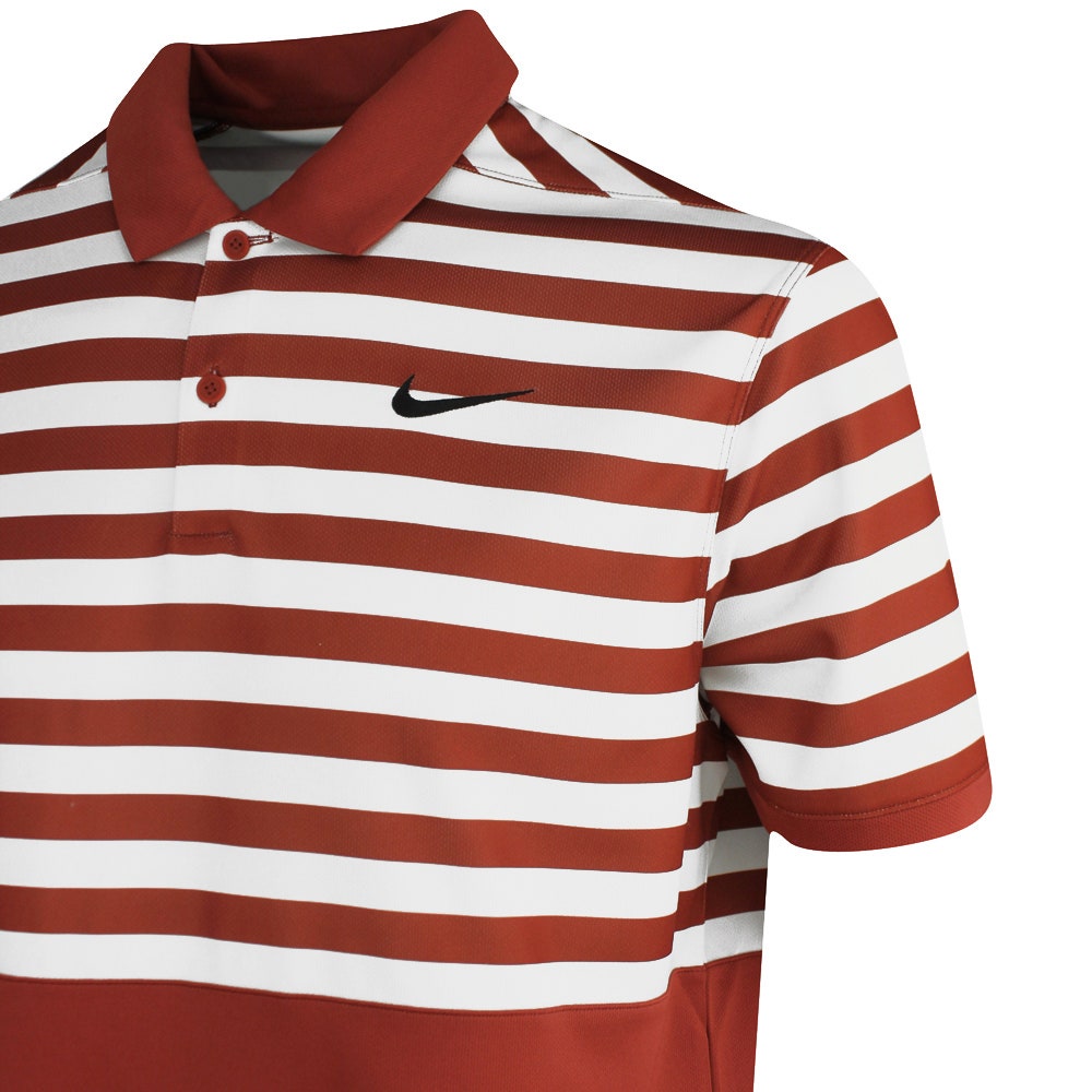 Nike Golf Shirt - NK DF Victory+ Block Stripe Polo - Mars Stone SU25