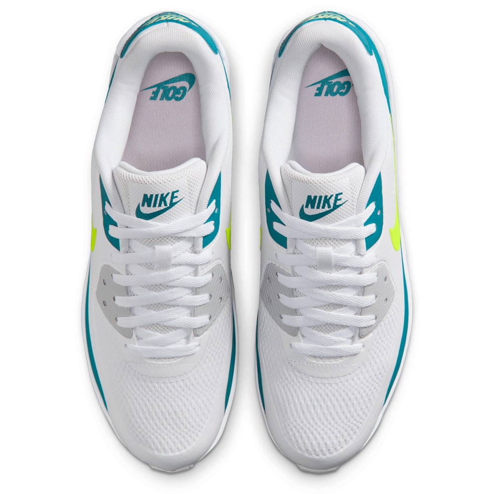 Nike Golf Shoes - Air Max 90 G - White - Bright Spruce SP26