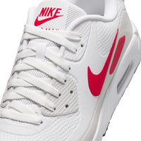 Nike Golf Shoes - Air Max 90 G - White - Fire Red FA26