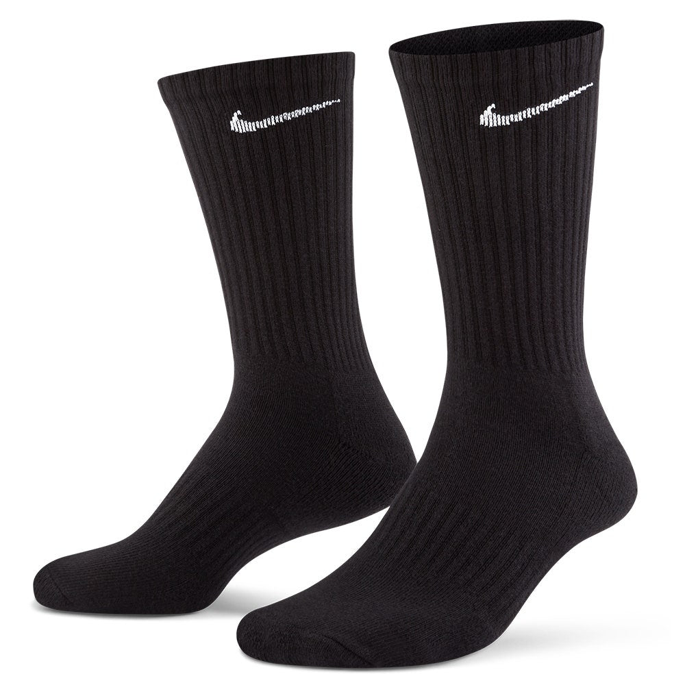 Nike Golf Socks - Everyday Cushioned Crew - 3 Pack Black SU26