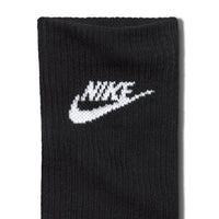 Nike Golf Socks - Everyday Elevated Futura Crew - 3 Pack Black FA26