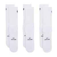 Nike Golf Socks - Everyday Elevated Shield Crew - 3 Pack White SU26