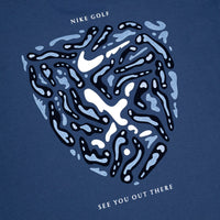 Nike Golf T-Shirt - NK Loose Fit Open Camo Tee - Diffused Blue FA26