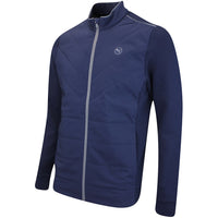 PUMA Golf Jacket - Cloudspun Fleece Hybrid Jacket - Deep Navy SS26