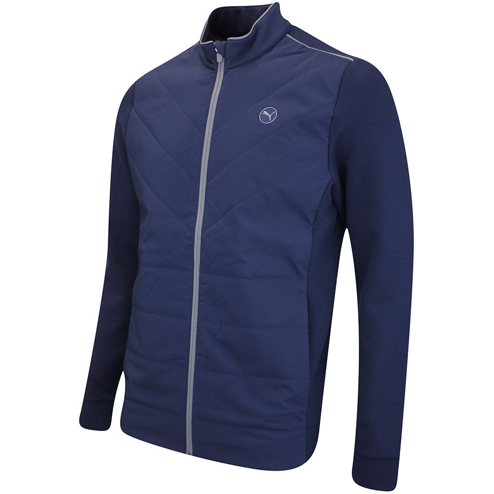 PUMA Golf Jacket - Cloudspun Fleece Hybrid Jacket - Deep Navy SS26
