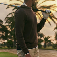 PUMA Golf Jumper - AP Knit Hoodie - Flat Bronze AW25