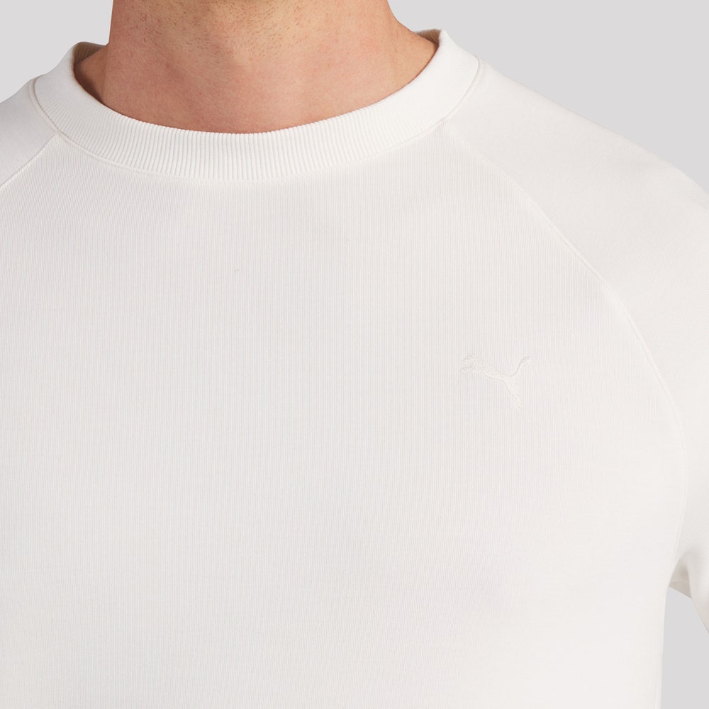 PUMA Golf Jumper - Cloudspun Fleece Crew Neck - Warm White SS26