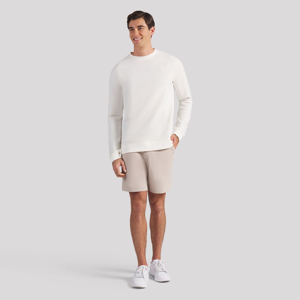 PUMA Golf Jumper - Cloudspun Fleece Crew Neck - Warm White SS26