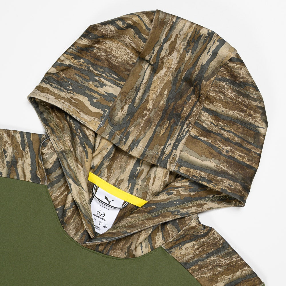 PUMA Golf Jumper - REALTREE Cloudspun Tech Hoodie - Dusty Olive AW26