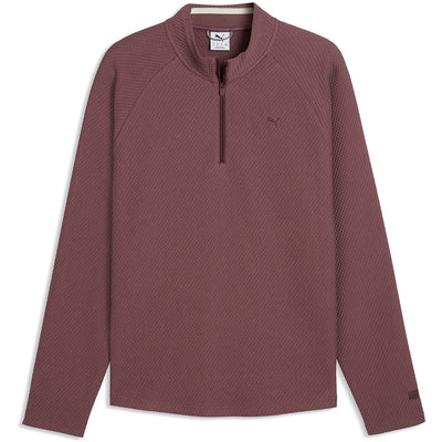 PUMA Golf Pullover - Boulder 2.0 QZ - Rich Cocoa AW26