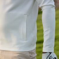 PUMA Golf Pullover - Cloudspun Fleece Hoodie - Warm White SS26