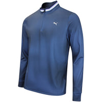 PUMA Golf Pullover - Cloudspun Tech Coastal Claret QZ - Deep Navy AW26