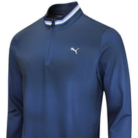 PUMA Golf Pullover - Cloudspun Tech Coastal Claret QZ - Deep Navy AW26