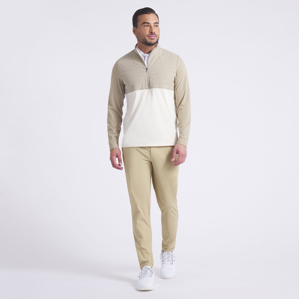 PUMA Golf Pullover - Cloudspun Tech Hybrid HZ - Ice Coffee AW25
