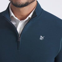 PUMA Golf Pullover - RC Cloudspun Fleece QZ - Green Terrain AW25