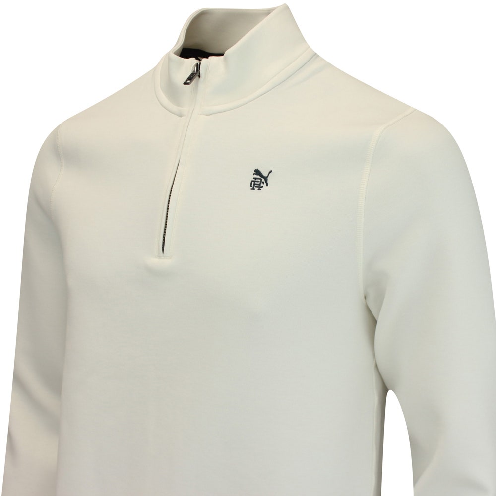 PUMA Golf Pullover - RC Cloudspun Fleece QZ - Warm White AW25