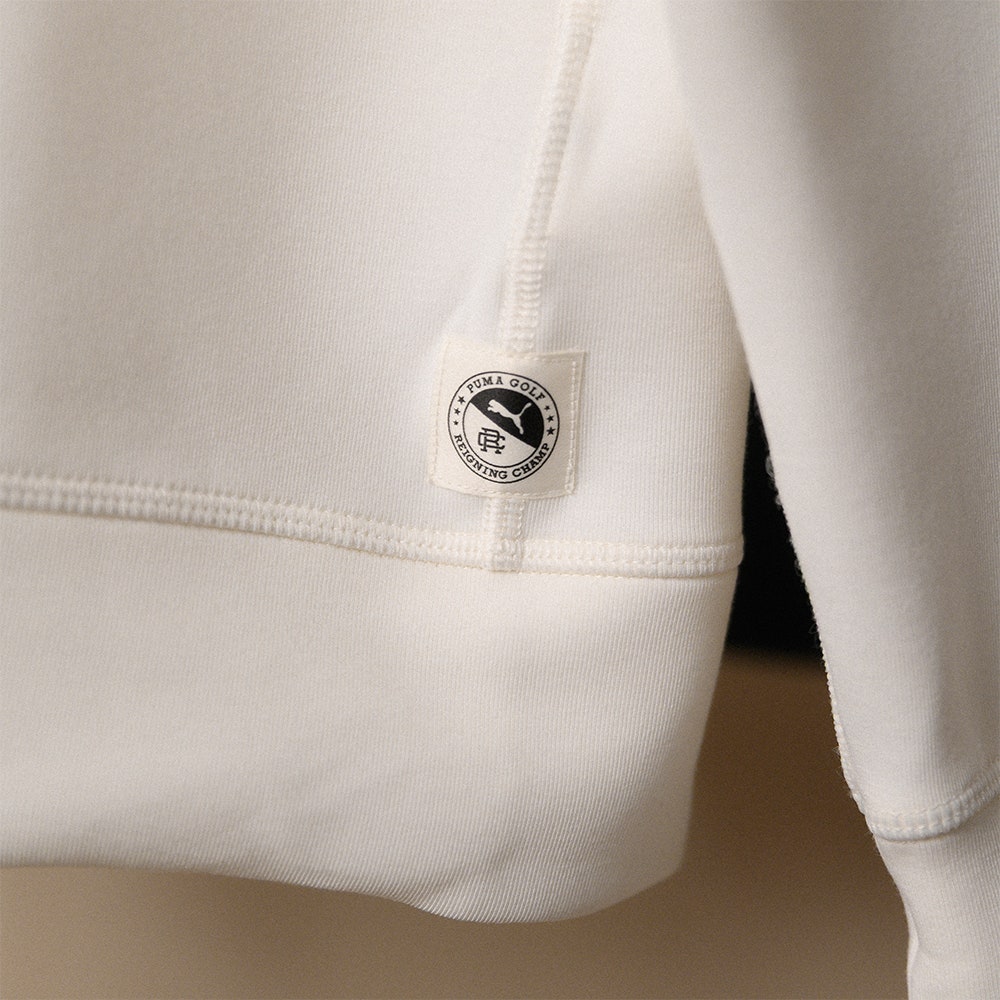 PUMA Golf Pullover - RC Cloudspun Fleece QZ - Warm White AW25