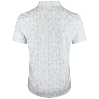 PUMA Golf Shirt - Cloudspun Argyle Bloom Polo - Warm White SS26
