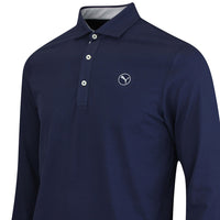 PUMA Golf Shirt - Cloudspun LS Midweight Polo - Deep Navy AW25