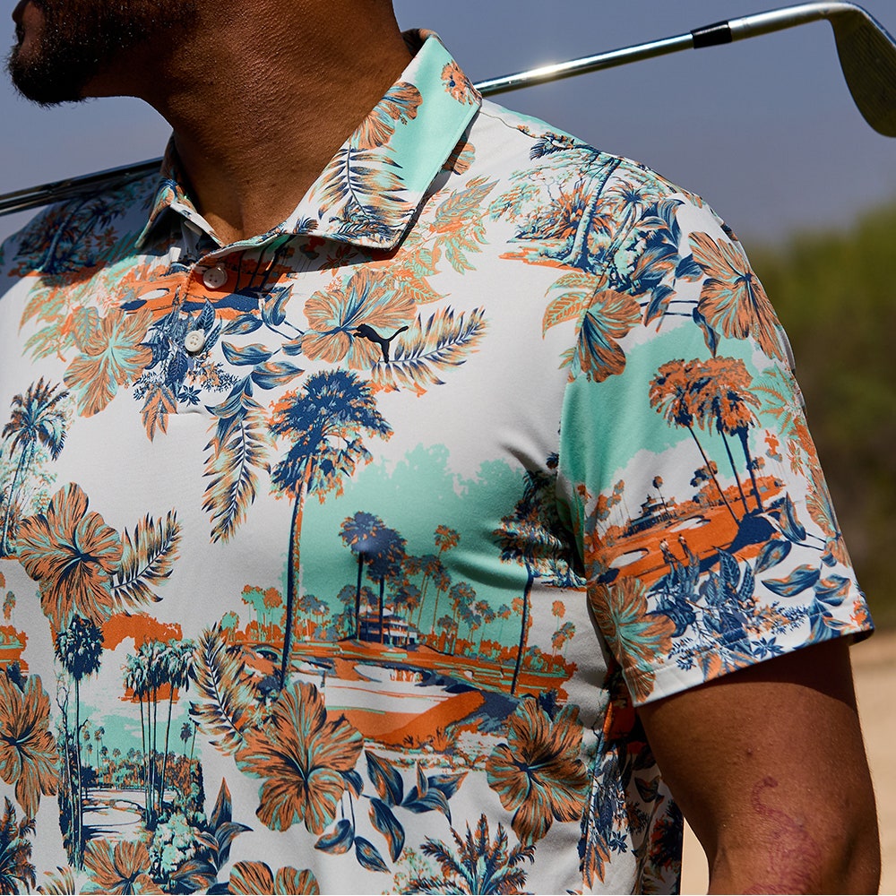 PUMA Golf Shirt - Cloudspun Palm Polo - Warm White SS26