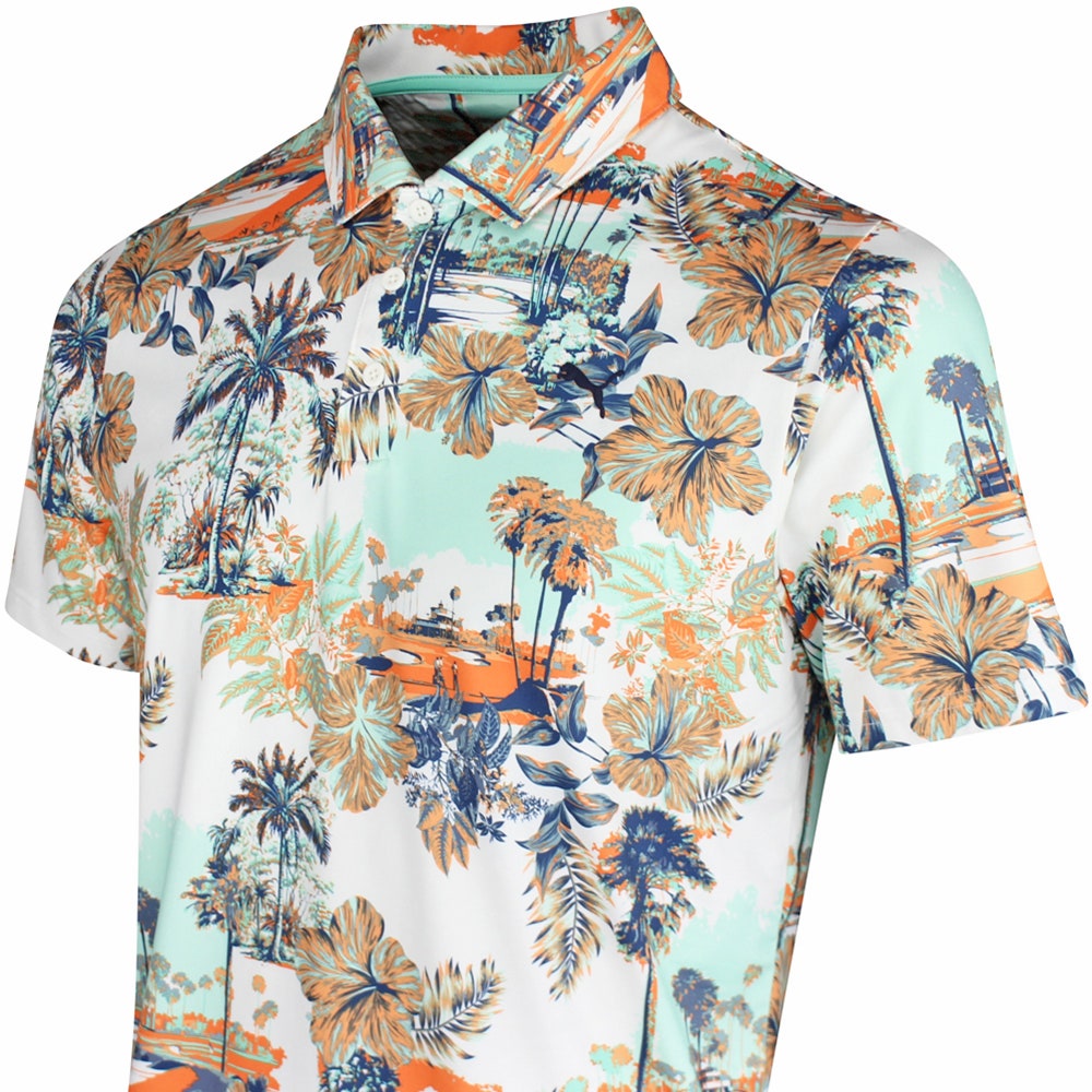 PUMA Golf Shirt - Cloudspun Palm Polo - Warm White SS26